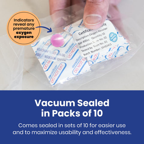 Wallaby storage bag with zipper seal keeps absorbers organized and ready