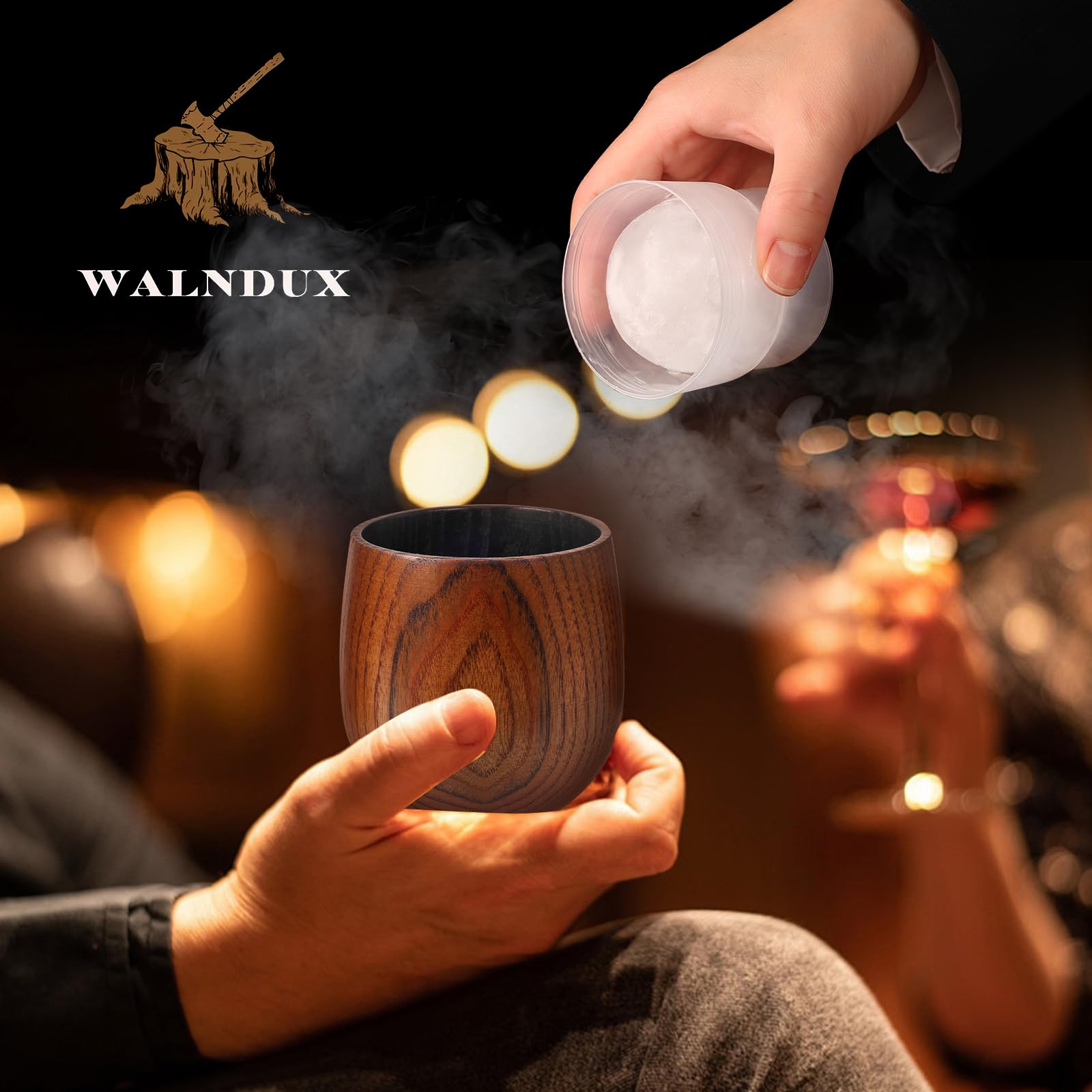 WALNDUX reusable ice ball molds included for smooth chilling