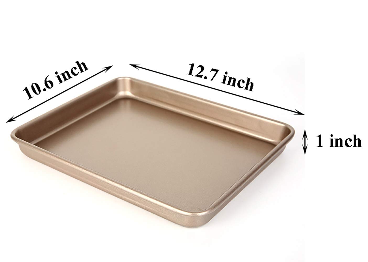 Walooza deep side bakeware highlighting 1 inch edges for roasting and sheet pan meals.