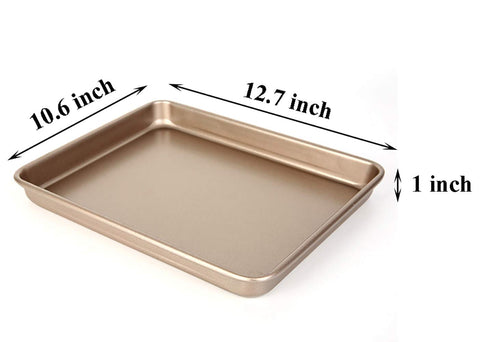 Walooza deep side bakeware highlighting 1 inch edges for roasting and sheet pan meals.