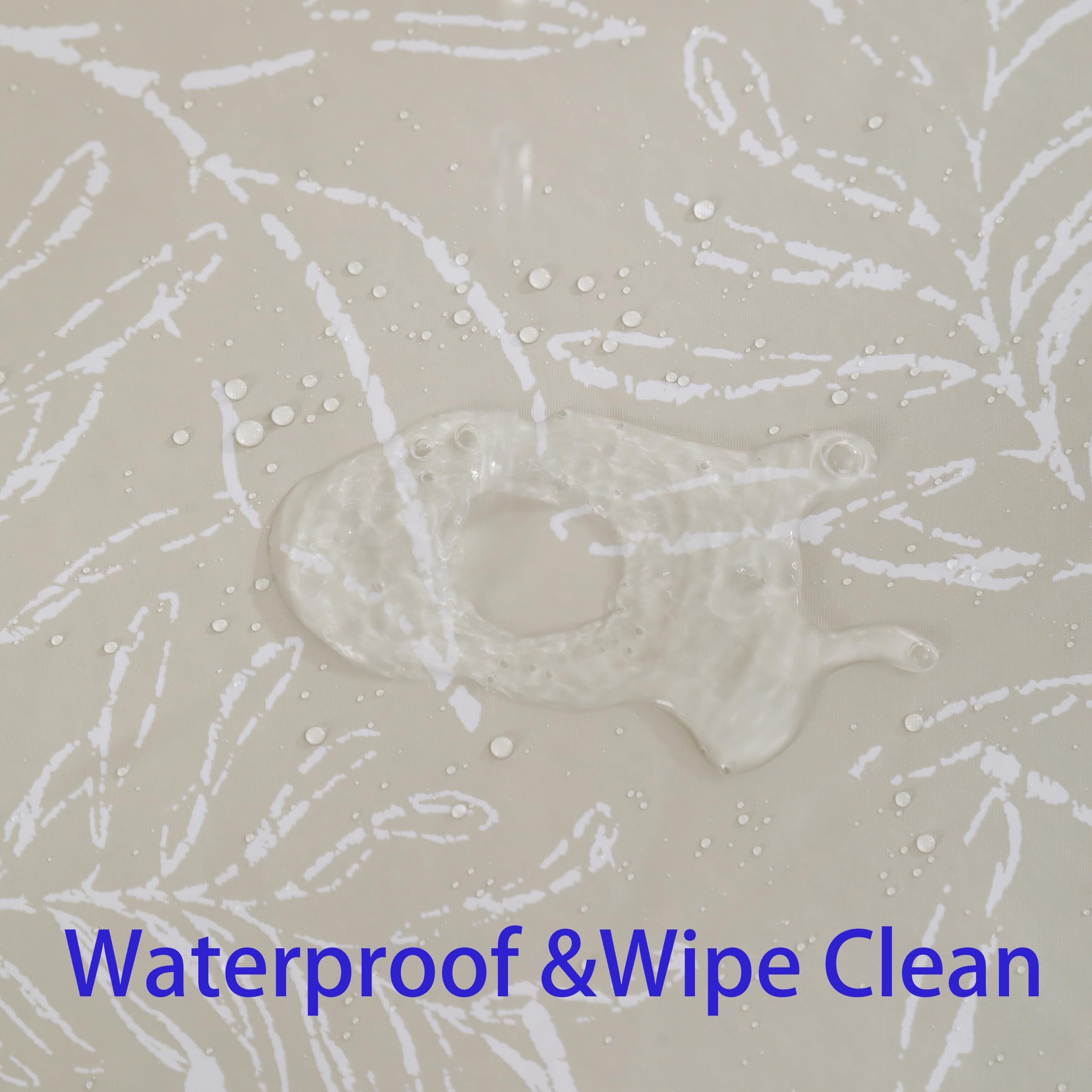 Walrus beige leaf design enhances indoor dining and outdoor gatherings.