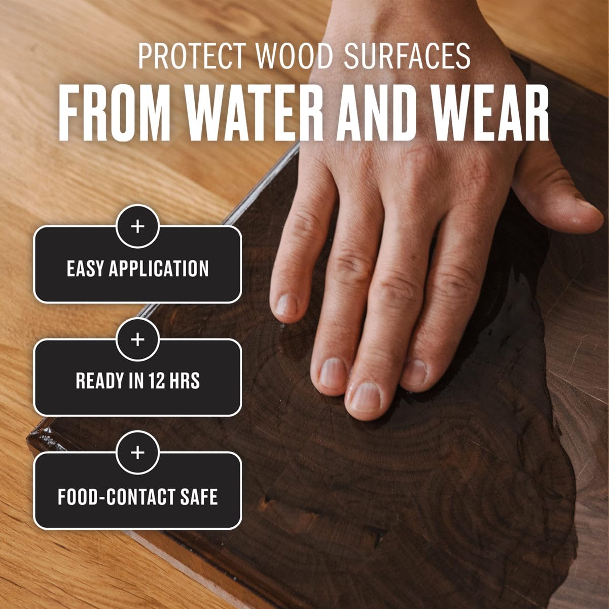 Walrus Oil bundle content displays oil and wax kit for wood care.
