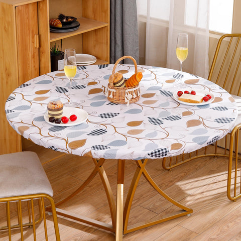 Walrus stain-resistant tablecloth on a dining table ready for everyday meals