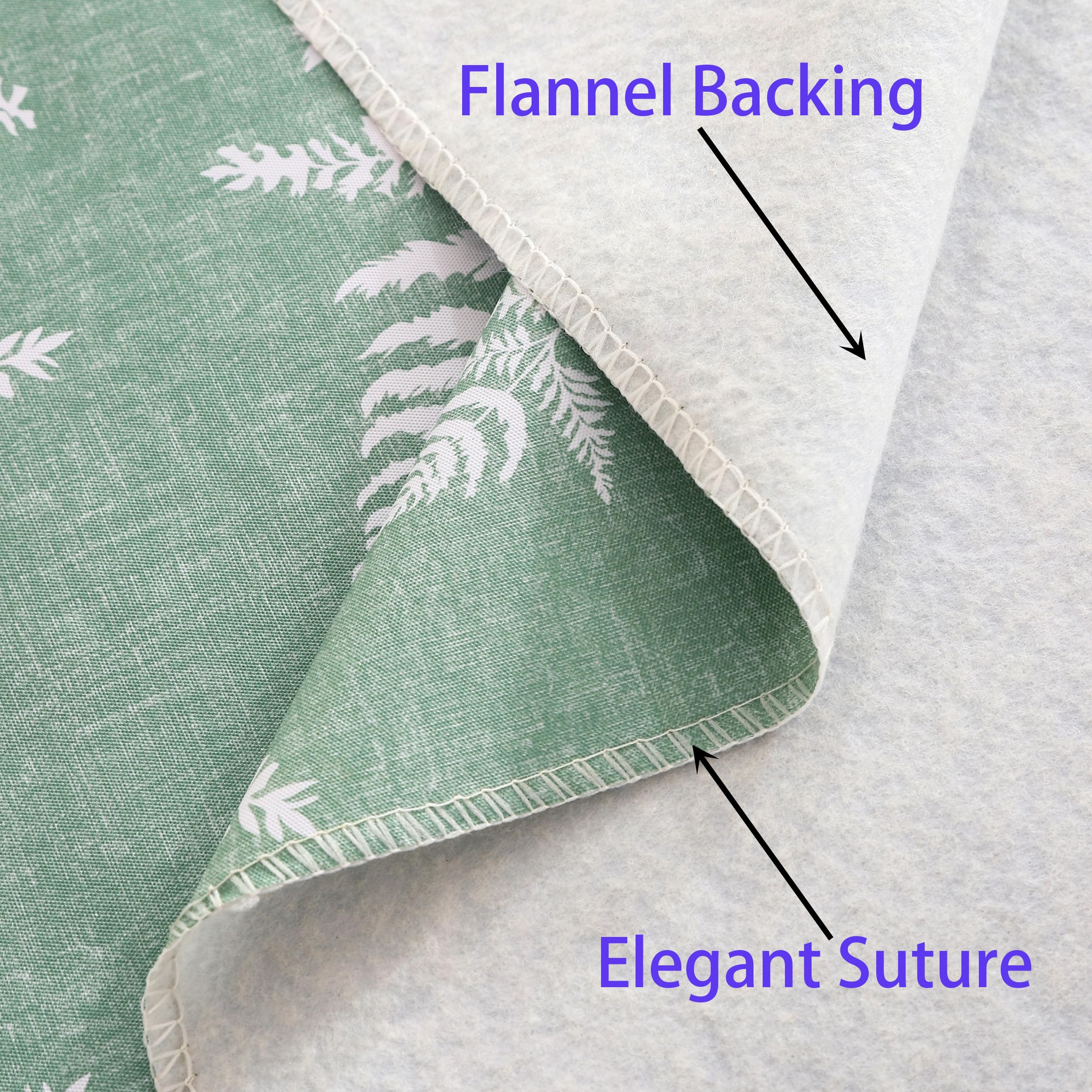 Walrus tablecloth demonstrates waterproof surface repelling spills.