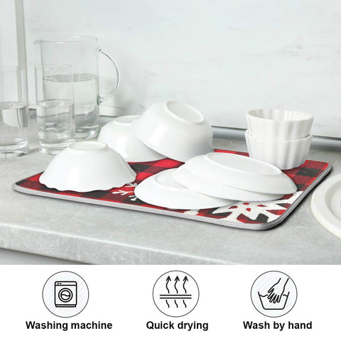 Wamika mat under rack drip capture keeps counters dry