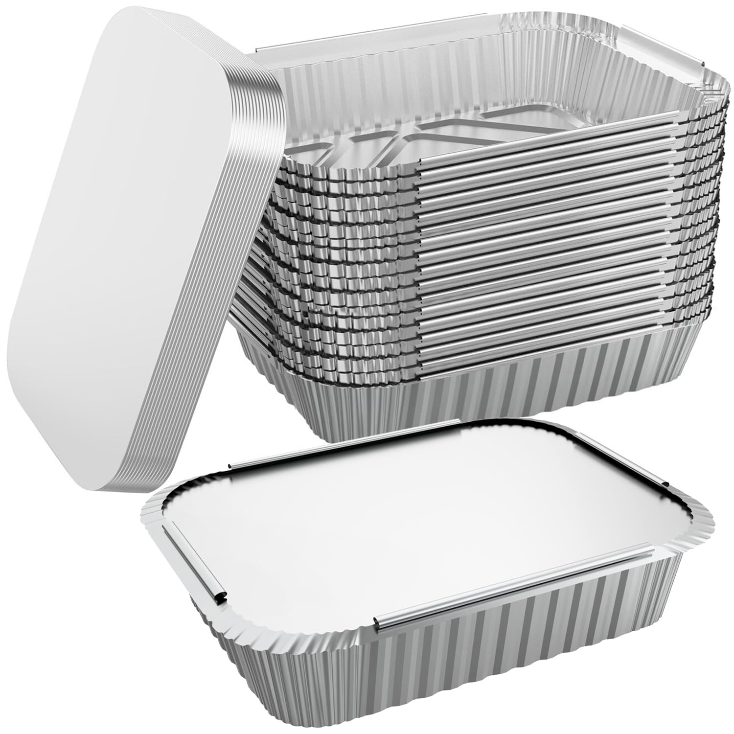 WANBAO foil pans with lids ideal for takeout meals and catering.