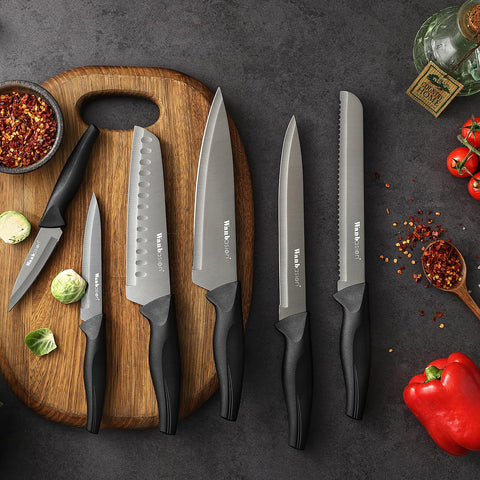 Wanbasion chef knife with sheath delivers precise, clean cuts for everyday cooking