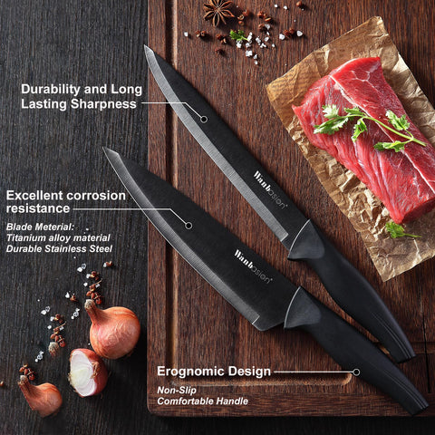 Wanbasion knife blade with precision-edge technology for long-lasting sharpness