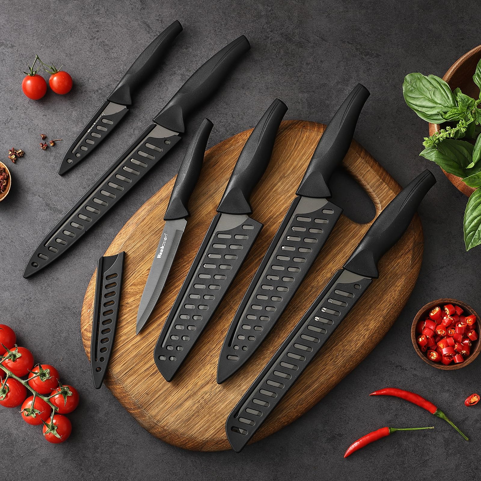 Wanbasion gift ready knife set for aspiring cooks and seasoned chefs