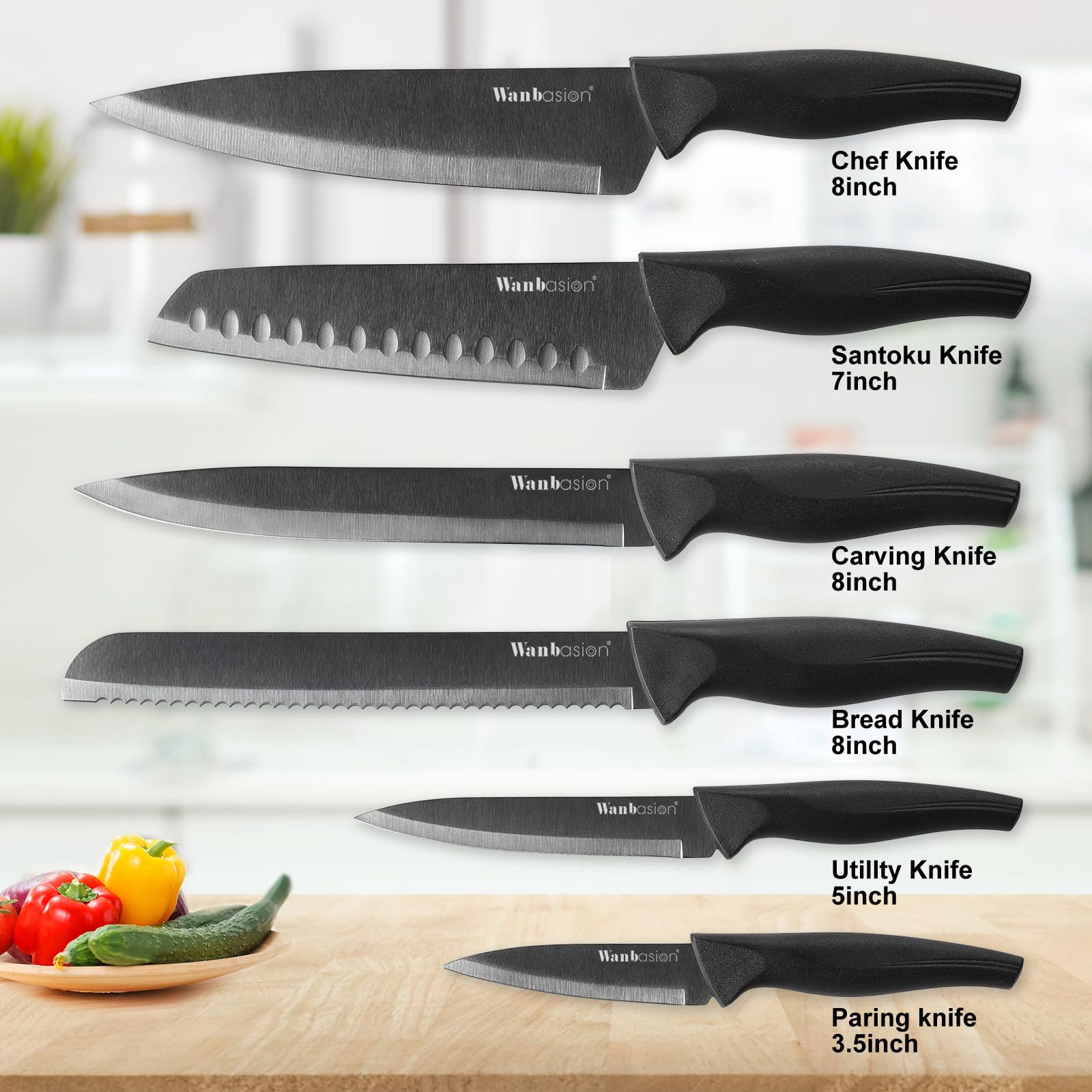 Wanbasion precision edge technology delivers ultra sharp blades for effortless cuts.