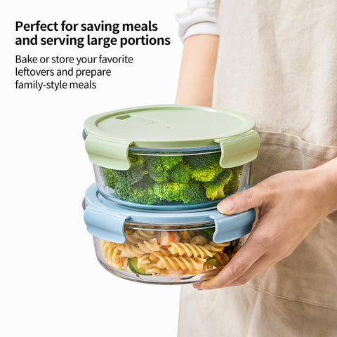 Wancilock dishwasher-safe glass container cleans easily after meals.