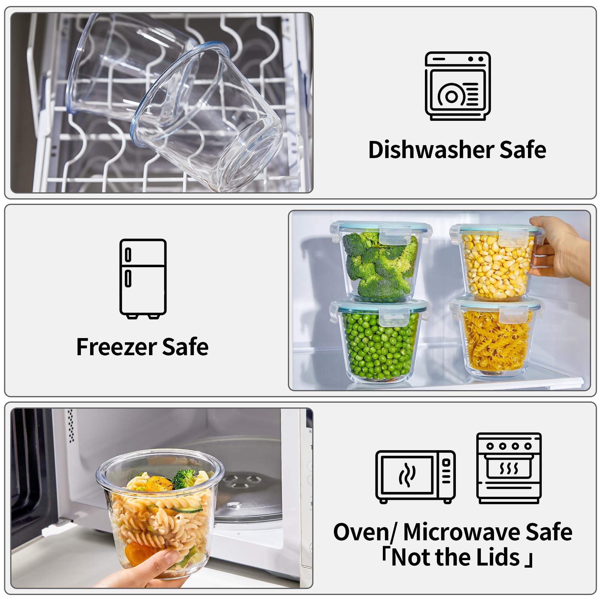 Wancilock glass container microwave-safe for quick reheating.