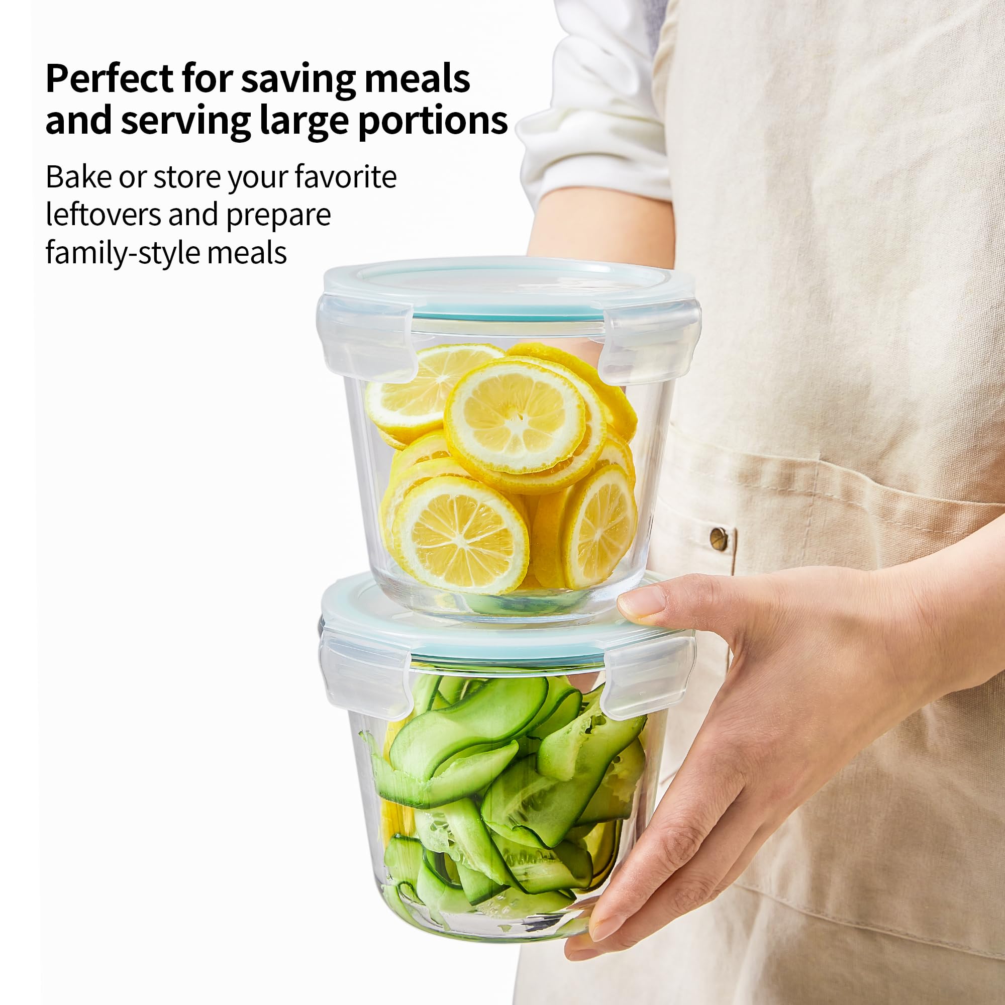 Wancilock round deep soup containers ideal for freezer storage.