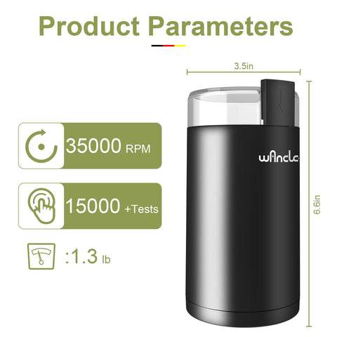 Wancle compact design on a counter saves space in the kitchen.