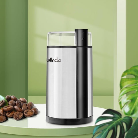 Wancle coffee grinder counter-space, compact design fits small kitchens.