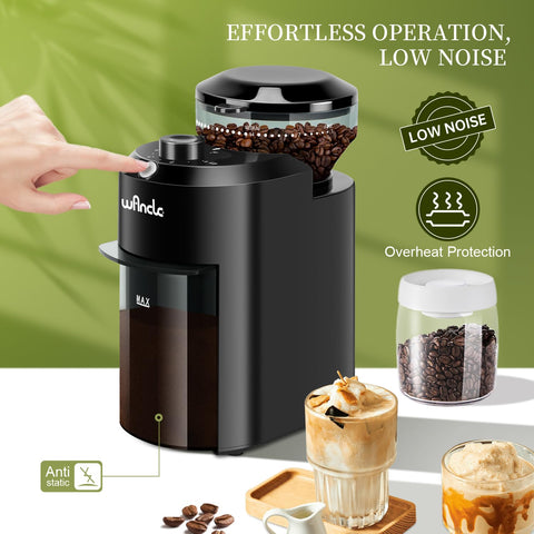 Wancle compact coffee grinder shows space-saving design for small kitchens