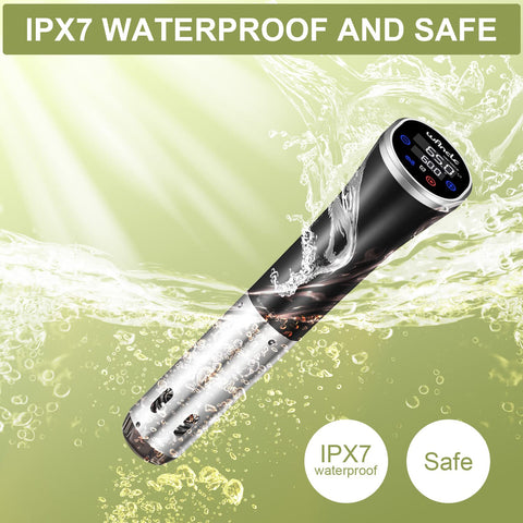 Wancle Sous Vide Cooker clip in use provides secure attachment