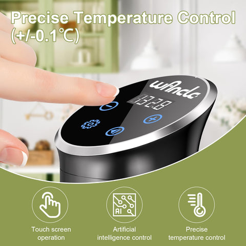 Wancle sous vide immersion circulator 8-20L capacity for family meals
