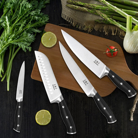 WANGMAZI bread knife 8in cleanly slices crusty loaves.