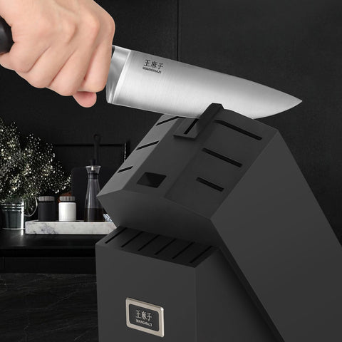 WANGMAZI santoku knife 8in versatile for mincing and dicing.