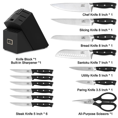 WANGMAZI slicing knife 8in for clean, fast slices.