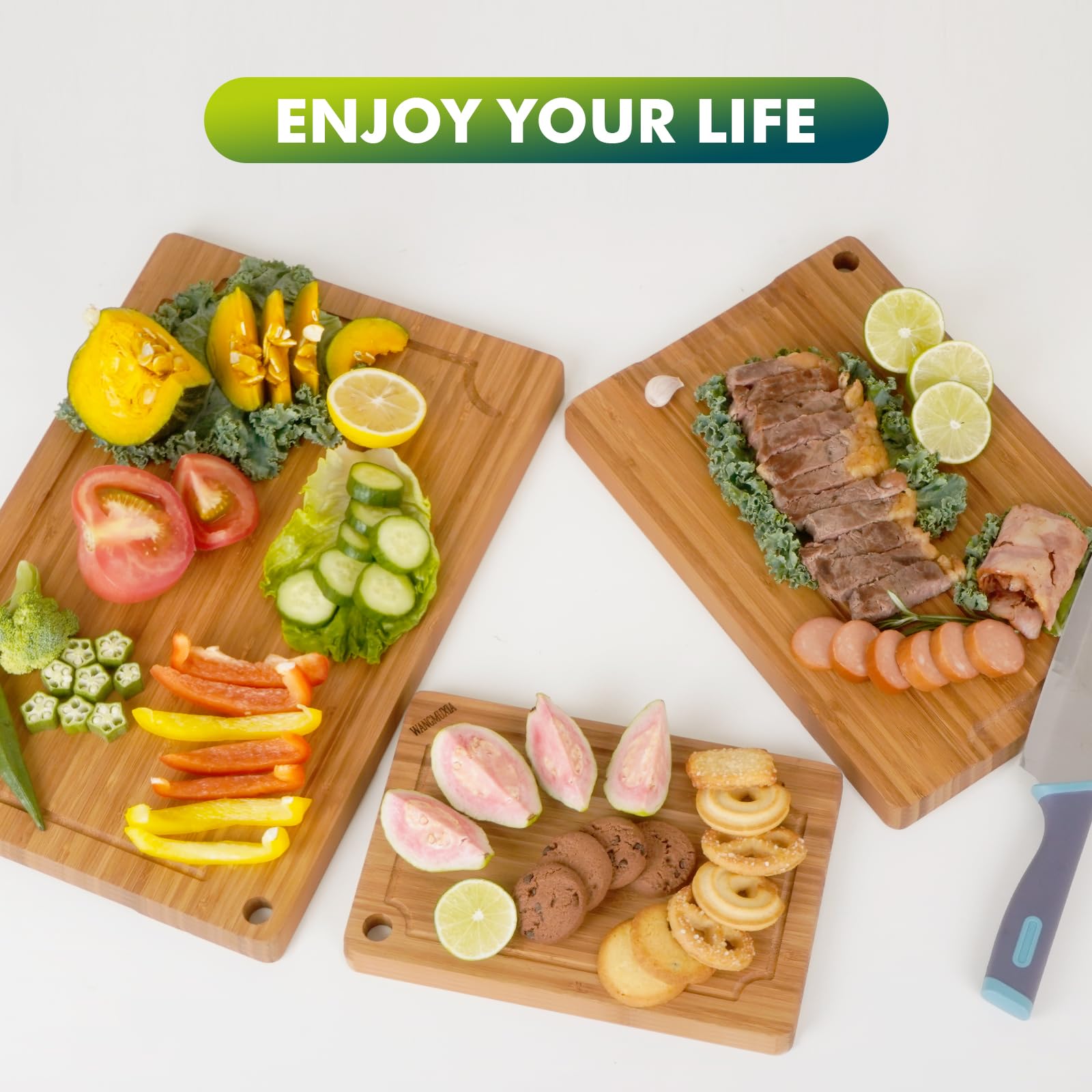 WANGMUXIA compact set storage cutting board fits in drawers