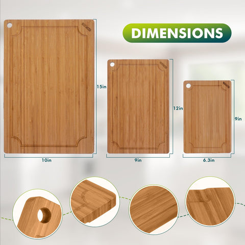 WANGMUXIA dense carbonized surface cutting board resists knife marks