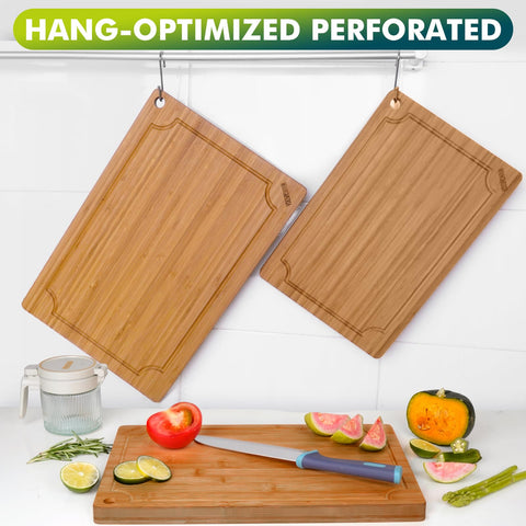 WANGMUXIA dual side juice grooves cutting board for efficient drainage