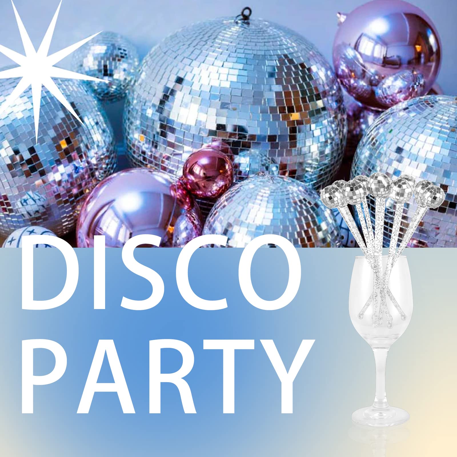 WANGDEFA durable plastic stirrers for daily use with disco sparkle