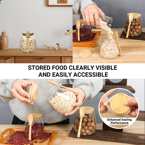 wangsdjy bamboo lid adds natural style to kitchen organization