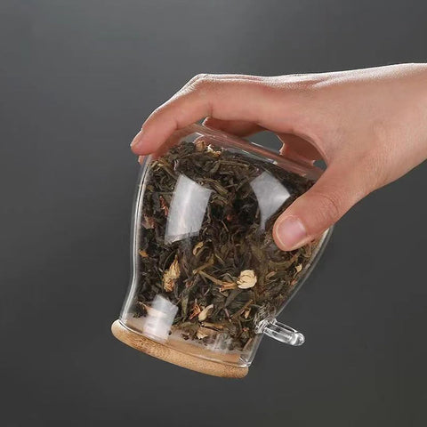 wangsdjy airtight bamboo lid jar with silicone gasket keeps contents sealed