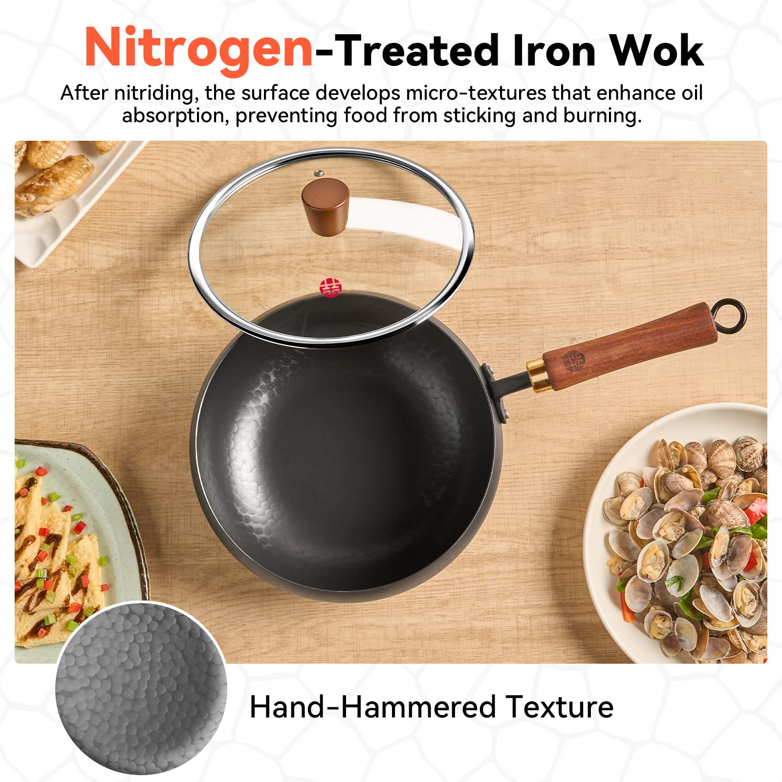 WANGYUANJI flat-bottom design fits induction, gas, and electric stoves securely.