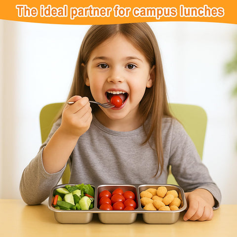 Stackable design saves space in bags and kitchen storage.