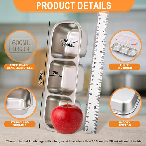 WANHMIF 3-compartment design keeps dry and moist foods separate and flavorful.