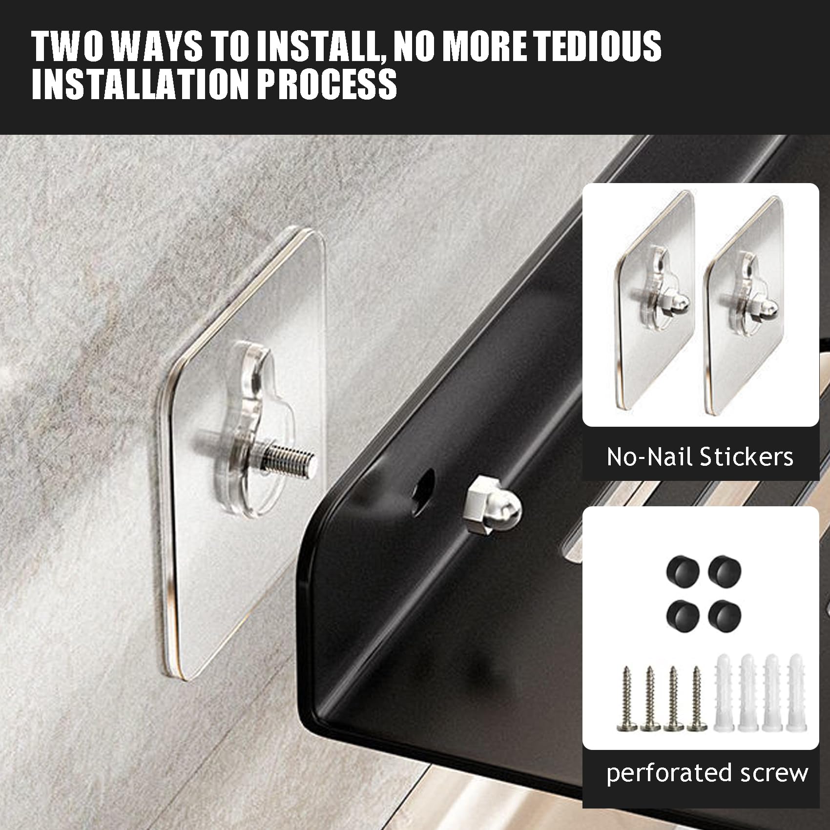 WANYISHUN two-pack keeps bathroom organized and clutter-free.