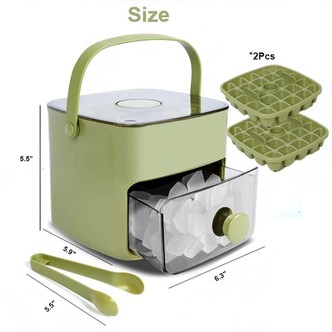 WAOGE compact stackable design saves freezer space.