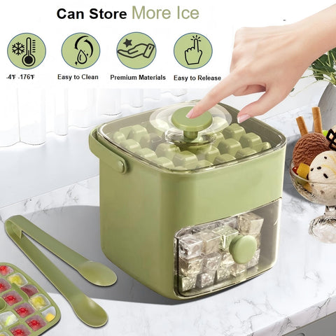 WAOGE transparent lid allows monitoring ice without opening the container.
