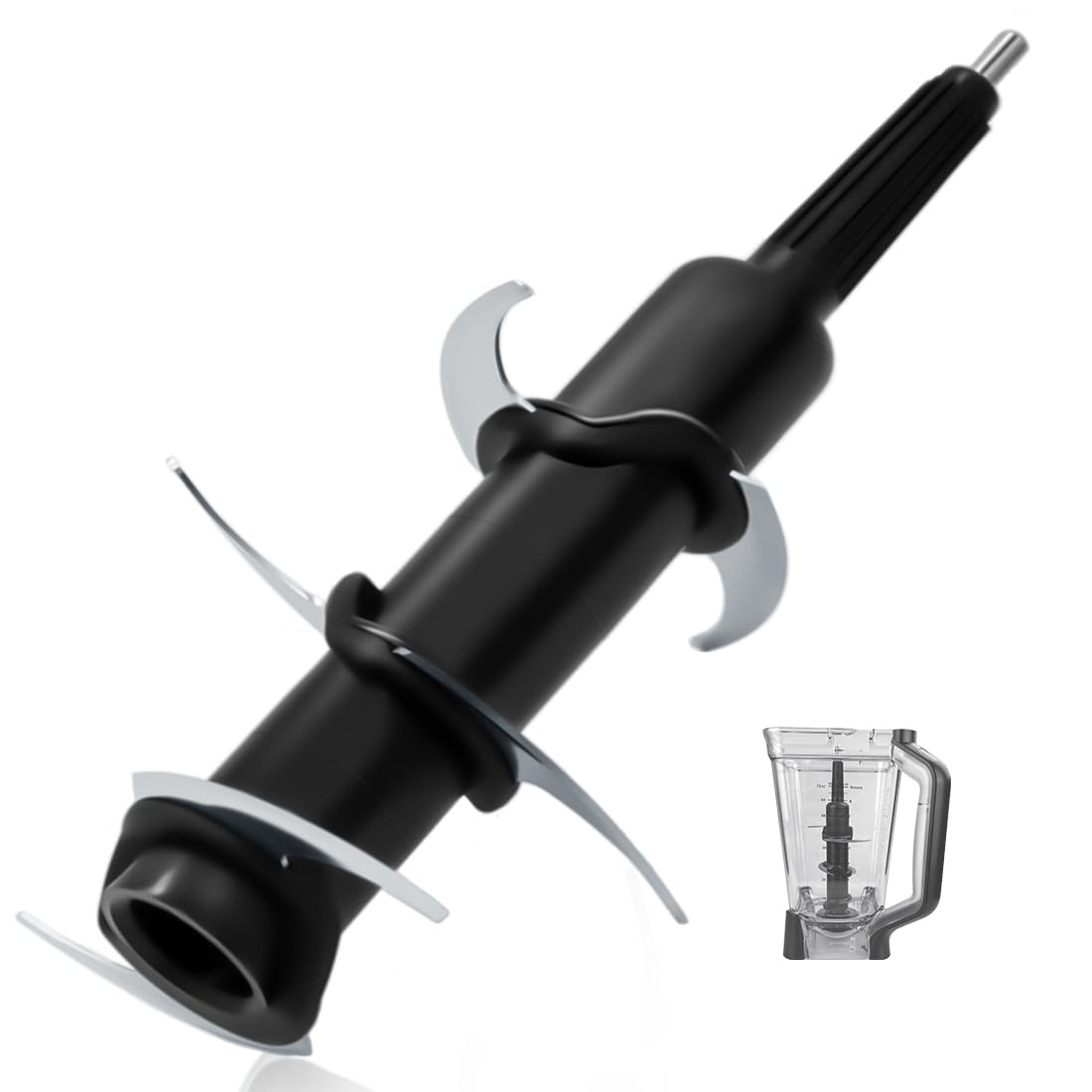 WARDFYT six-blade replacement for Ninja 72oz pitcher enabling smooth blends.