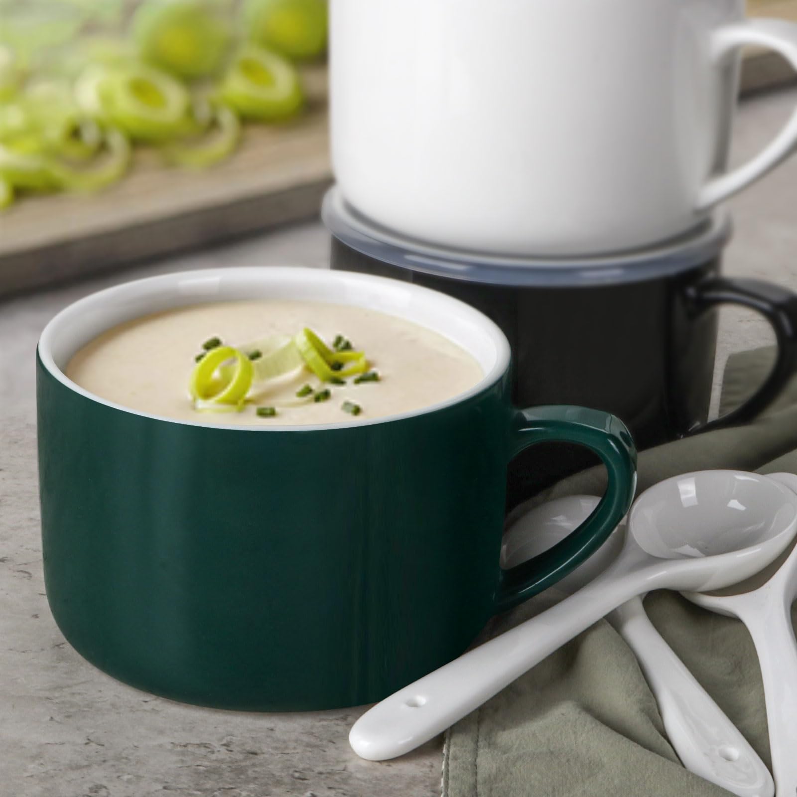 Wareland bowls stacked compactly for easy storage and organization.
