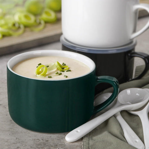 Wareland bowls stacked compactly for easy storage and organization.