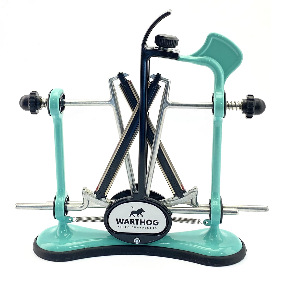Warthog V-Sharp A4 knife sharpener with metal frame for stable sharpening.