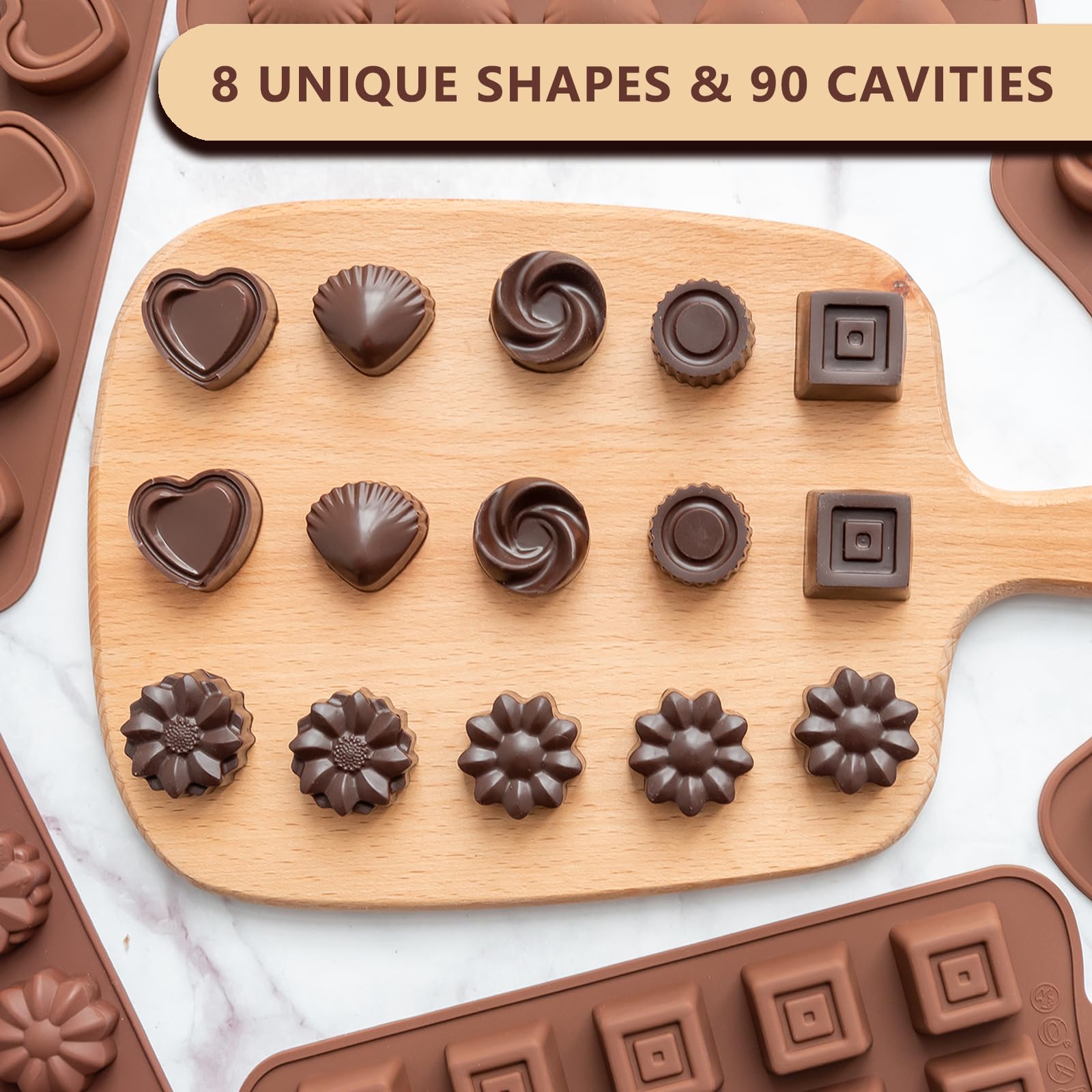 Warm Time round mold creates mini bites for easy snacking and gifting.