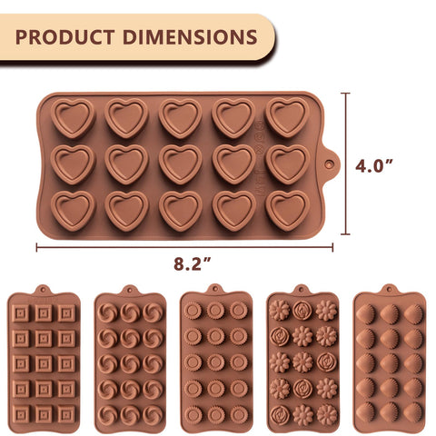 Warm Time swirl mold adds elegant shapes for layered chocolates and party favors.