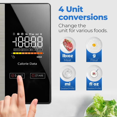 WARMKEY accurate food weight measurement excluding containers