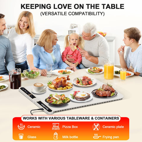 WarmMate on kitchen counter with accessible control panel during use