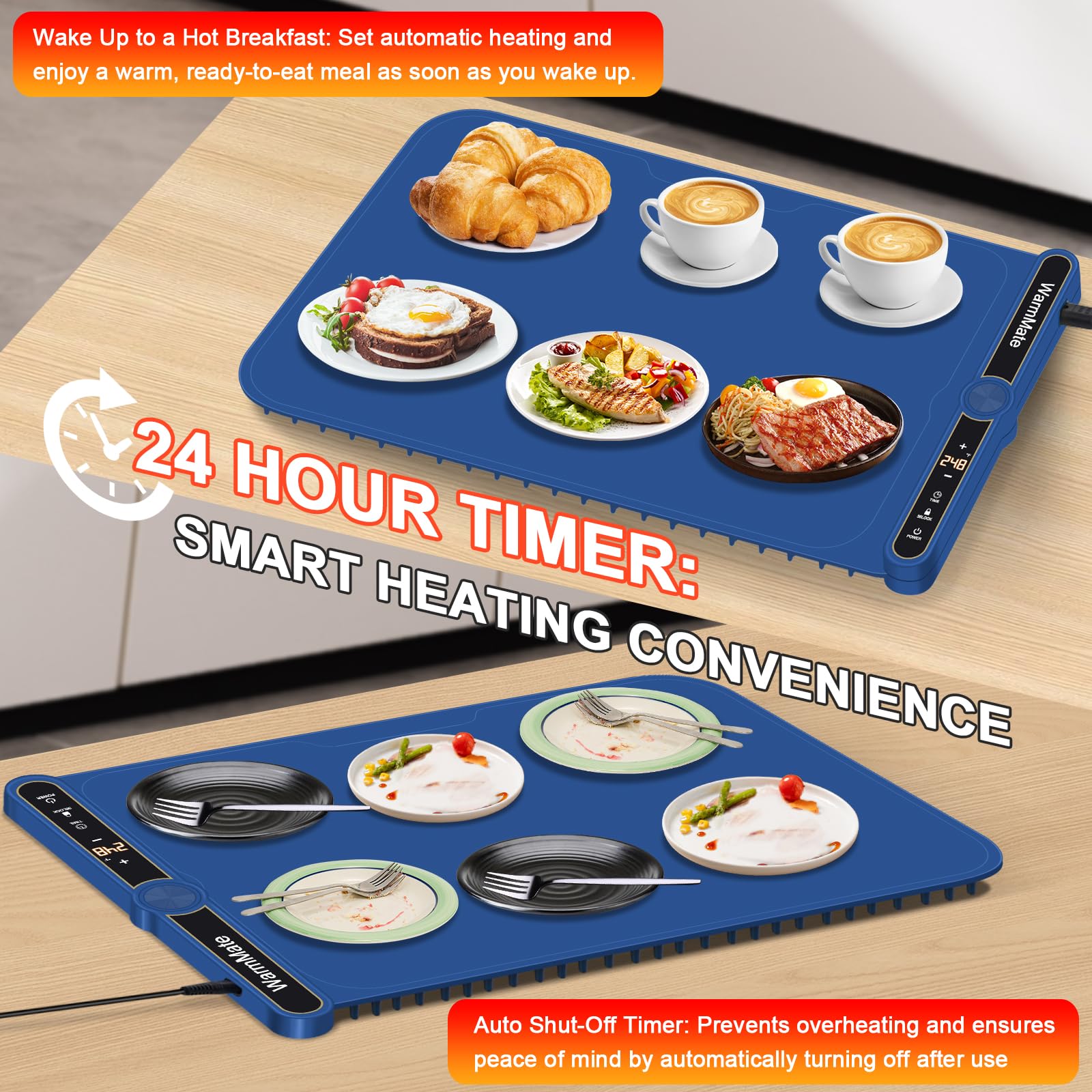 WarmMate is compatible with all cookware types for versatility.