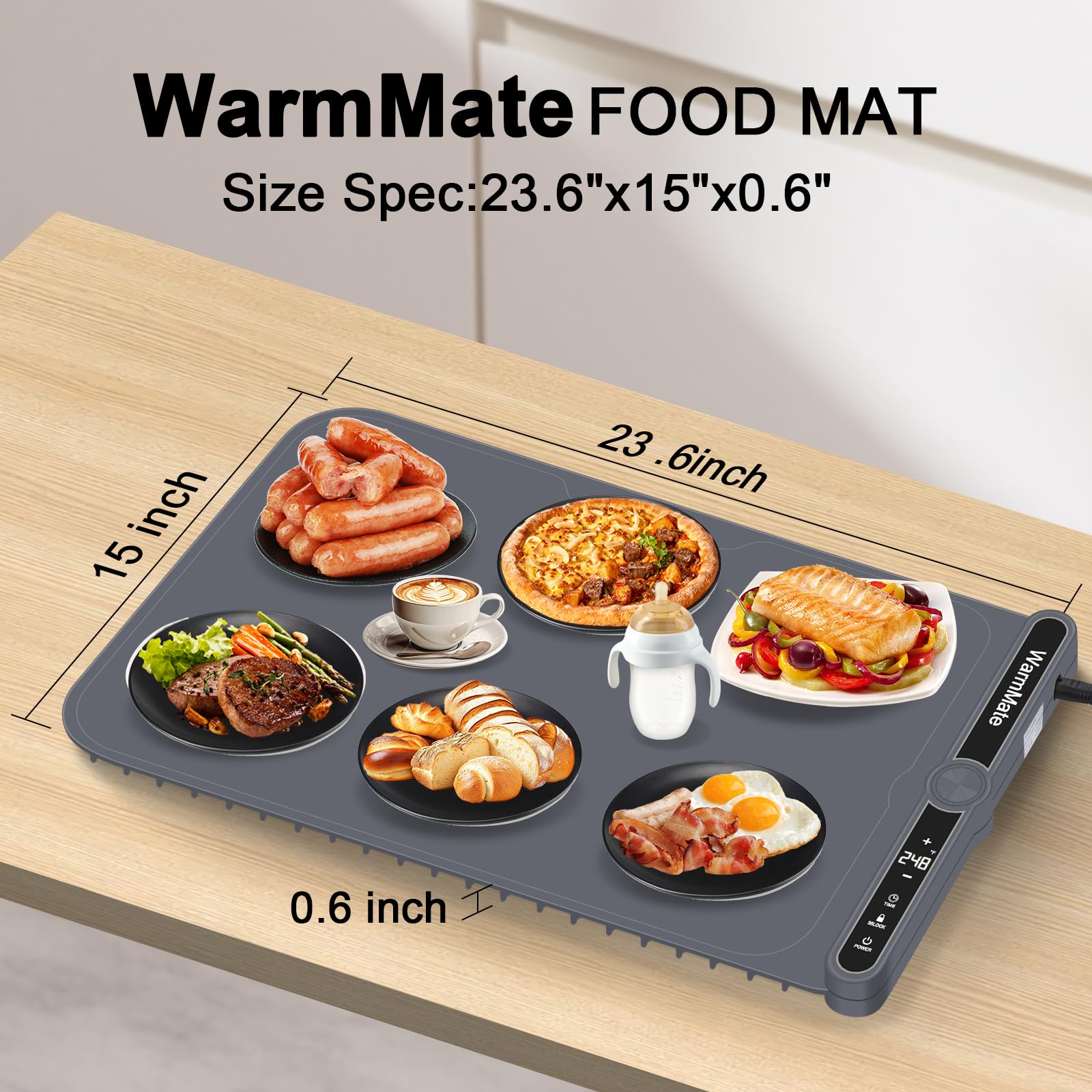 WarmMate compatible with glass, ceramic, stainless steel, and more