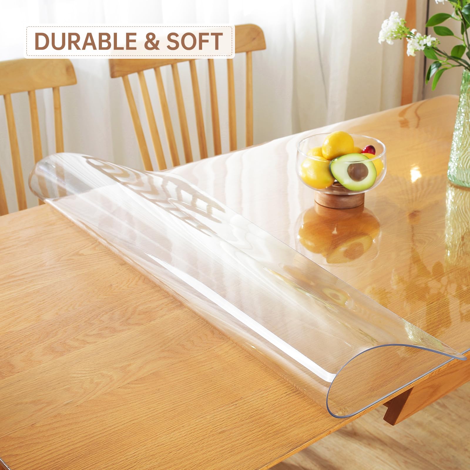 Warmstar 2mm thick table protector close-up highlighting durability and edge stability