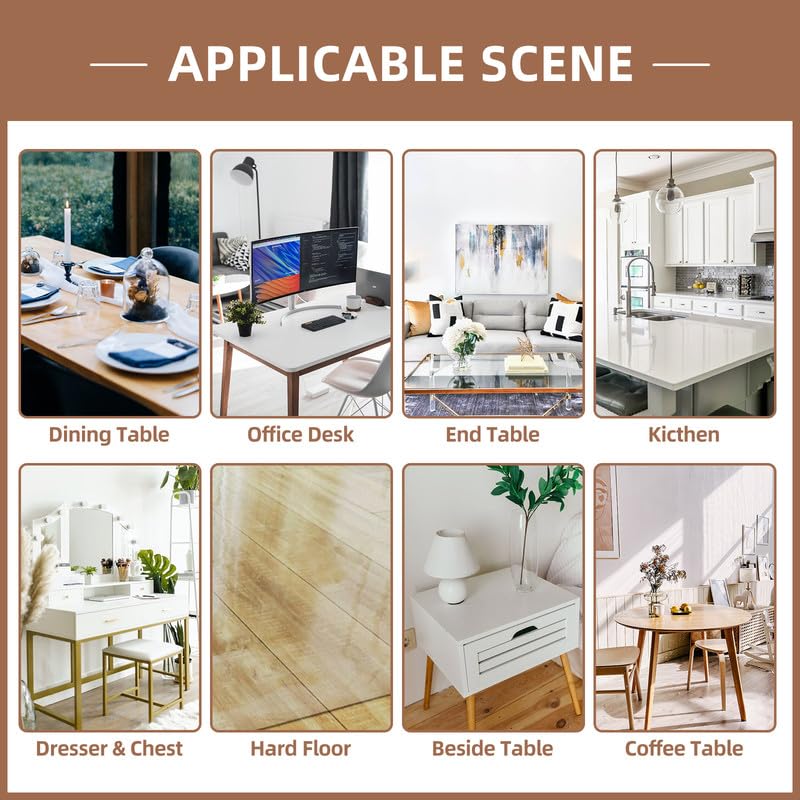 Warmstar easy-clean table protector wiped clean after spills