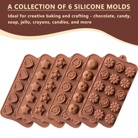 Warm Time silicone mold set, dishwasher safe, easy release.